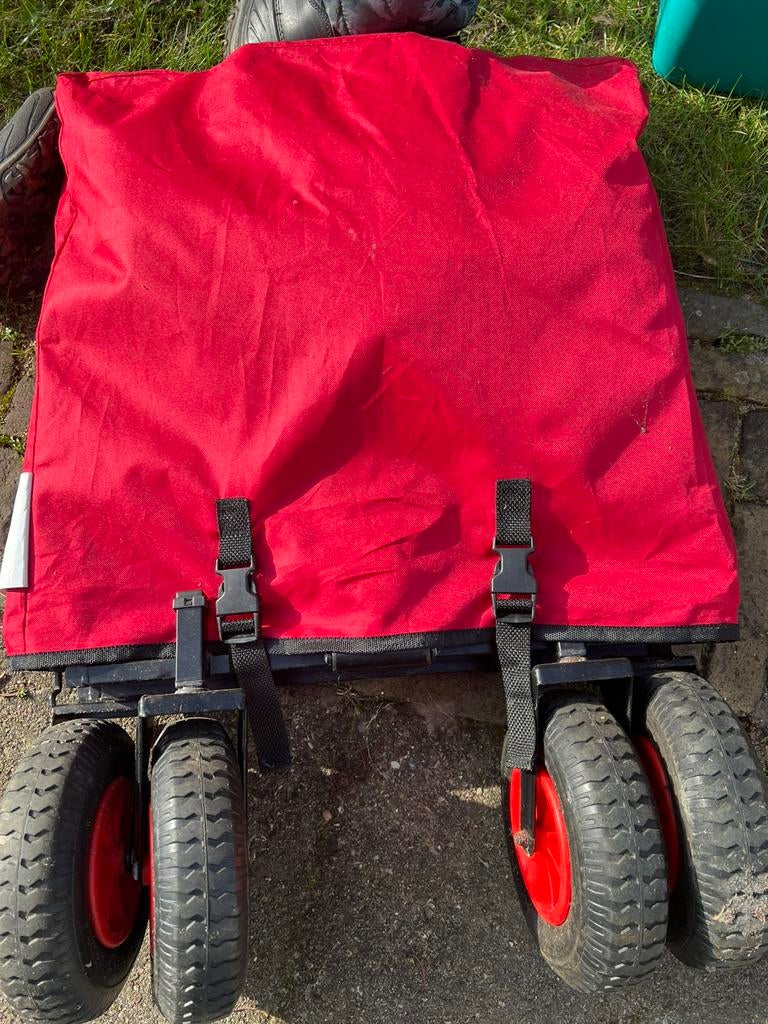 Bolderkar - 1 kapot wiel - gratis, Caravans en Kamperen, Ophalen, Opvouwbaar, Gebruikt