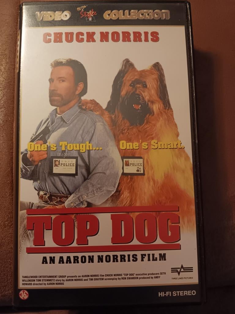 Chuck norris top dog vhs videoband nieuw, Ophalen of Verzenden, Nieuw