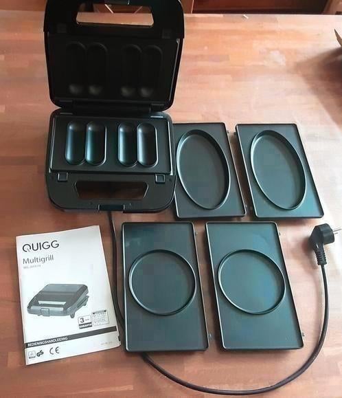 NIEUW Quigg Multigrill voor bifteki, hamburger, omelet, Ophalen of Verzenden, Nieuw