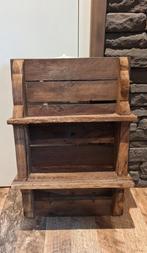 Rustiek houten wandrek, Ophalen, Zo goed als nieuw