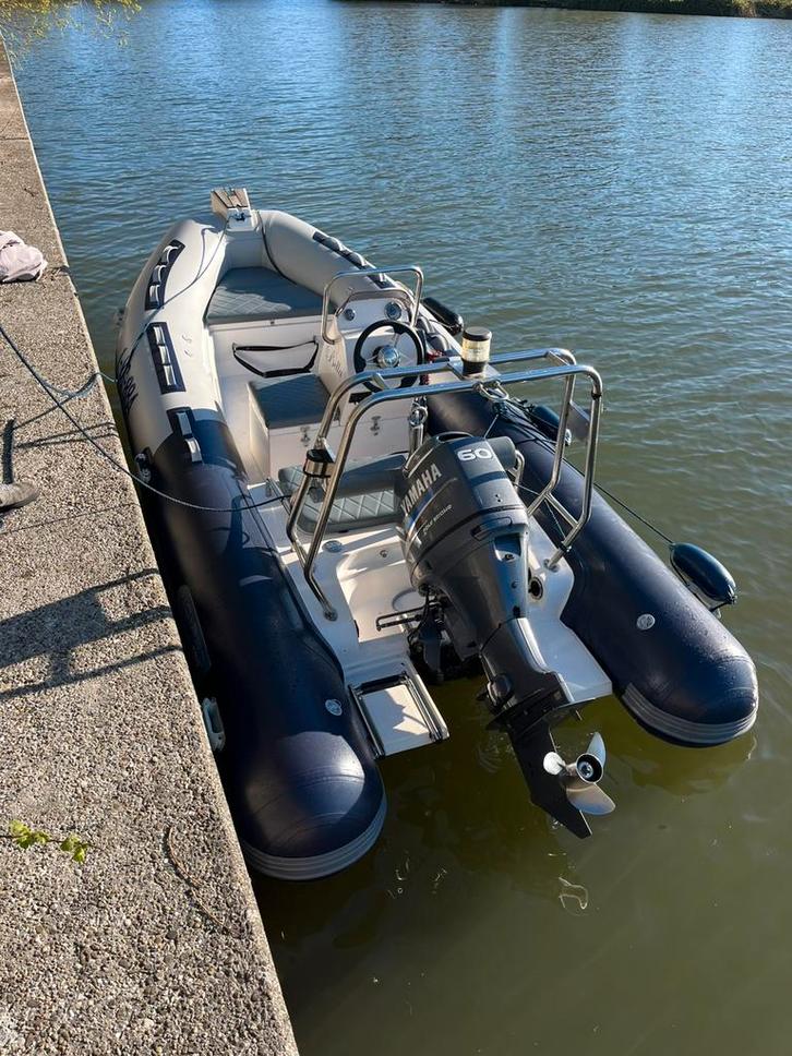 Rib xcpro 480 60pk 4 takt yamaha, Watersport en Boten, Rubberboten, Zo goed als nieuw, Yamaha, Overige materialen, Minder dan 70 pk