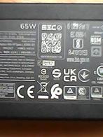HP oplader weinig gebruikt 65 W, Computers en Software, Laptop-opladers, Ophalen of Verzenden, Zo goed als nieuw, Hewlett Packard HP