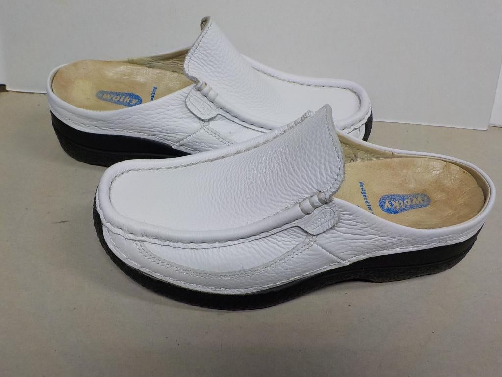 Wolky witte slippers maat 37, Kleding | Dames, Schoenen, Slippers, Wolky B.V., Wit, Ophalen of Verzenden