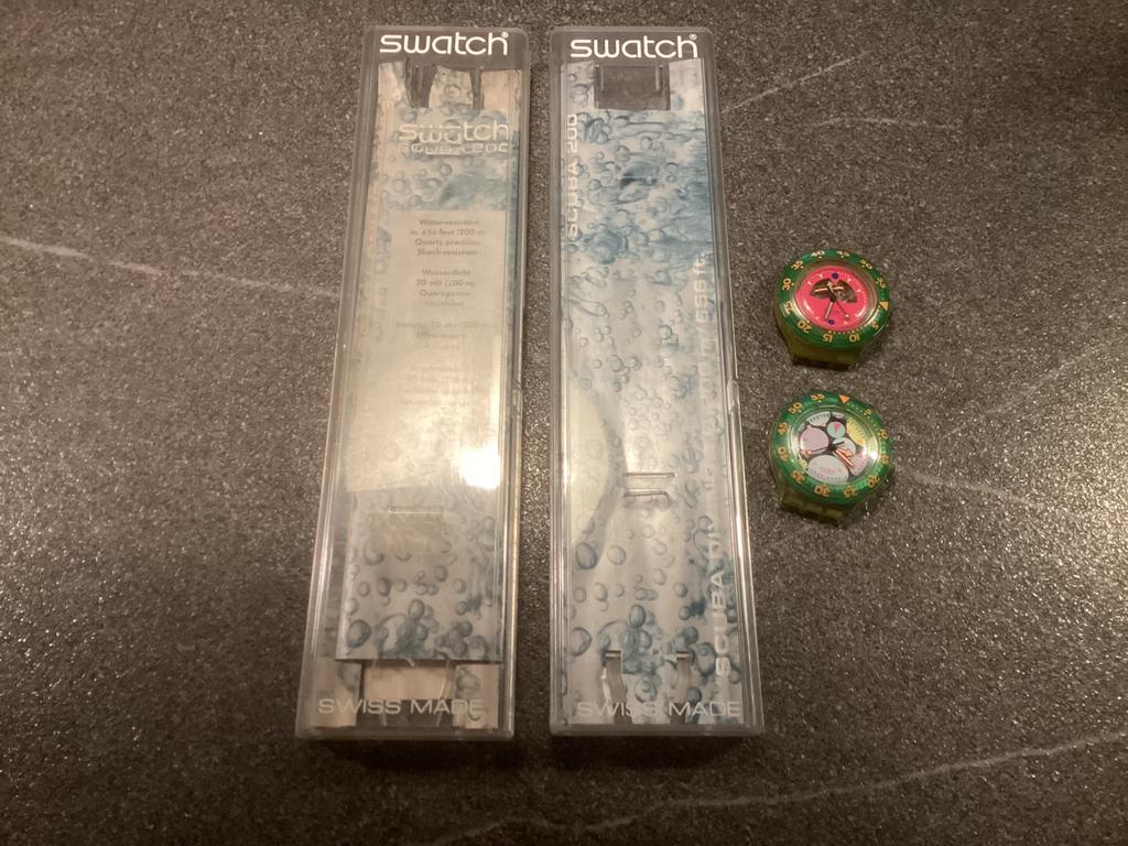 SWATCH SCUBA 2️⃣0️⃣0️⃣ OPRUIMING 🧸, Ophalen, Zo goed als nieuw, Kunststof, Swatch