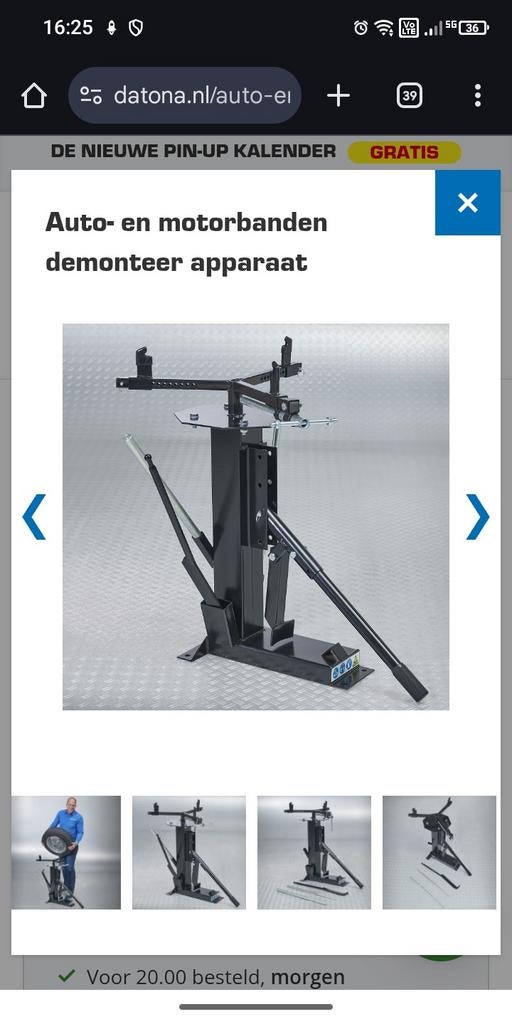 Datona banden apparaat, Auto diversen, Autogereedschap, Ophalen, Zo goed als nieuw