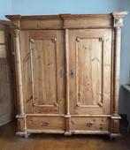 Landelijke Vintage Kledingkast - Demontabel, Antiek en Kunst, Antiek | Meubels | Kasten, Ophalen