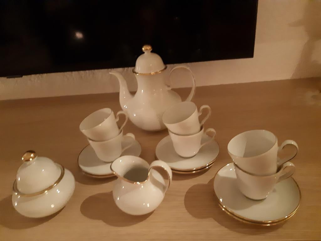 Moccaservies, Antiek en Kunst, Ophalen of Verzenden