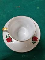 kop en schotel rode roos thischenreuth, Ophalen of Verzenden