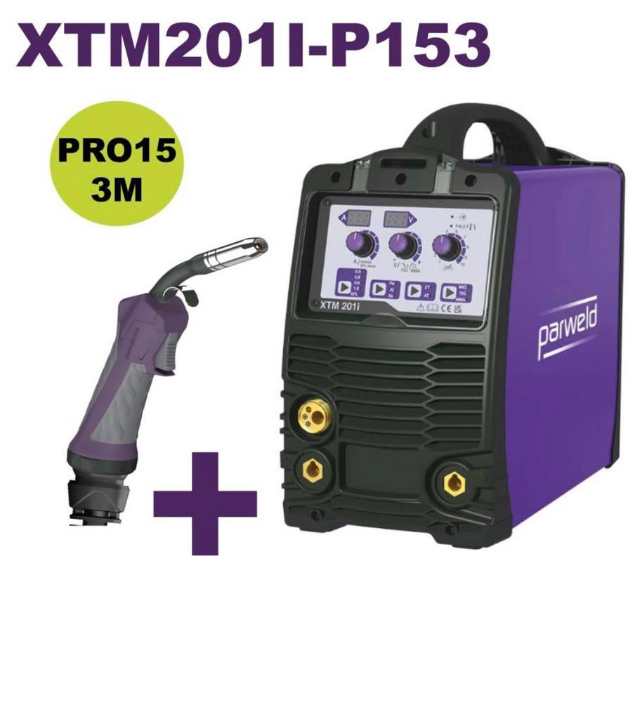 🔥NIEUW Parweld XTM201I lasapparaat 230v 200Amp  synergisch, Nieuw, Parweld, Hof-techniek@outlook.com, 150 tot 250 ampère