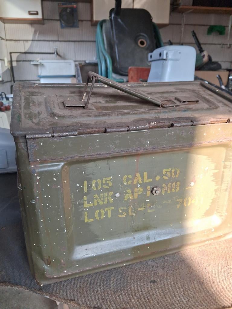 Munitiekistje .50, Verzamelen, Militaria | Algemeen, Ophalen of Verzenden, Landmacht, Nederland