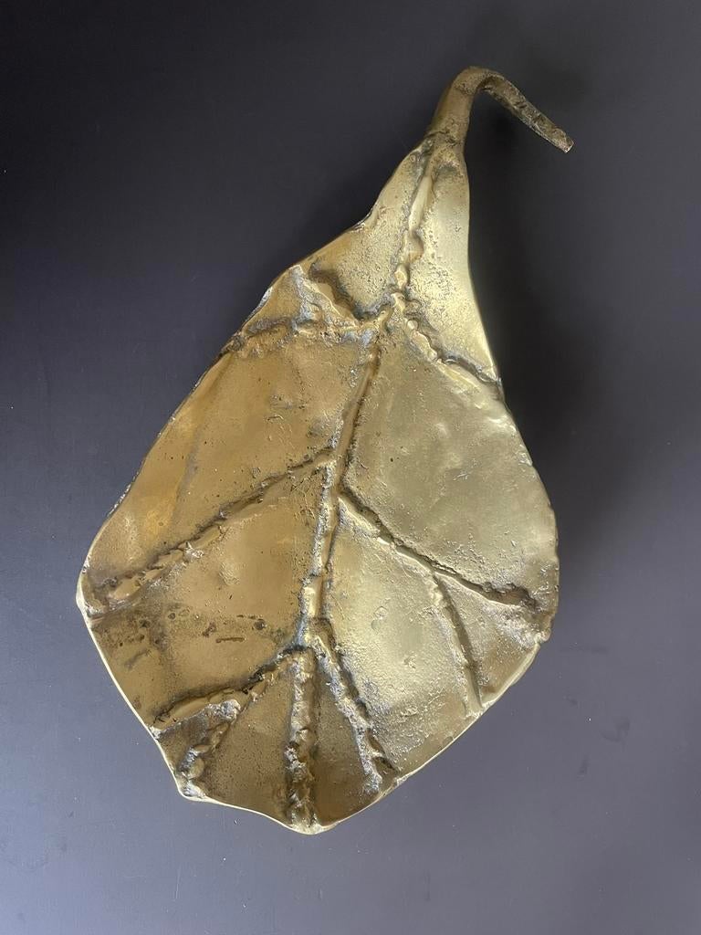 Vintage messing bladschaal van ontwerper David Marshall, Ophalen of Verzenden, Brons