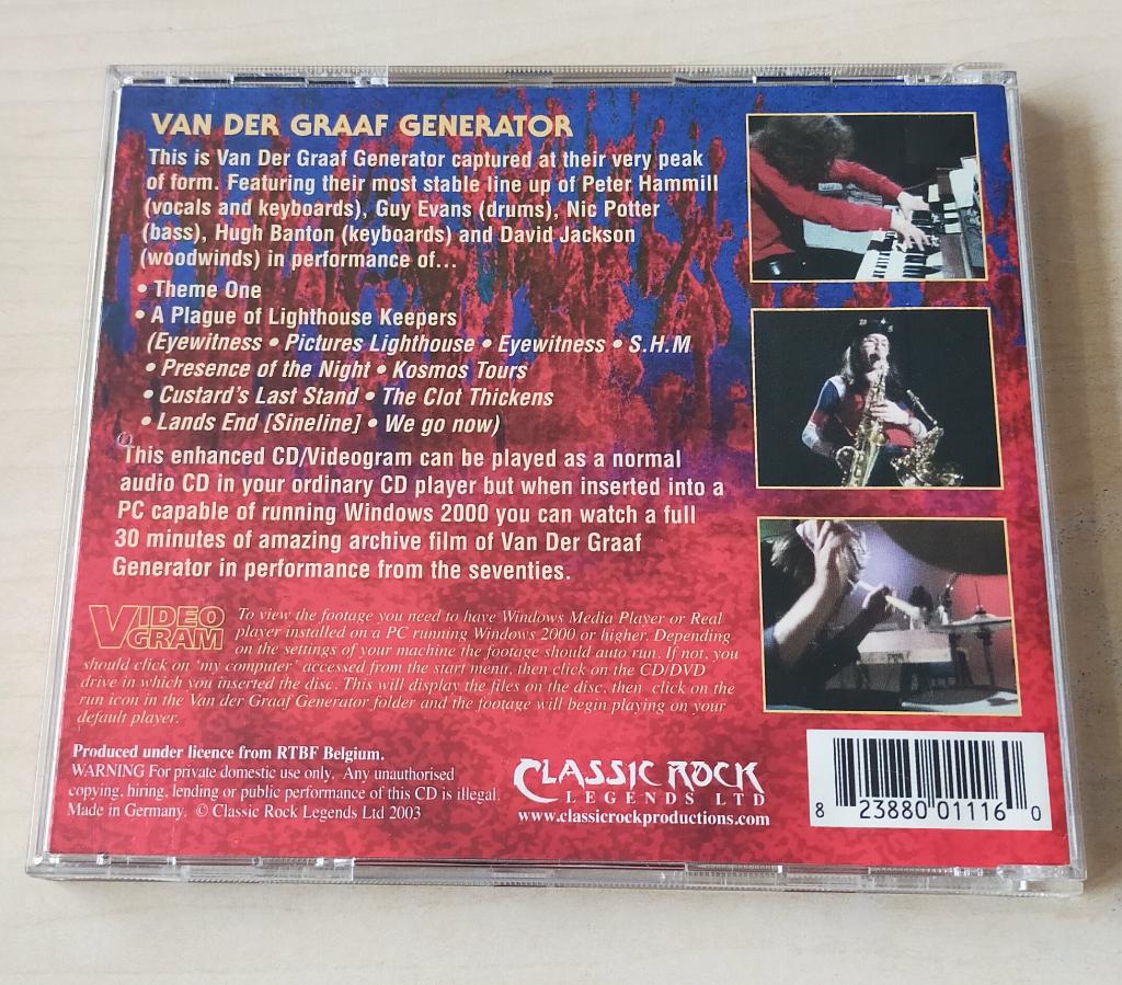 Van der Graaf Generator  - Masters From The Vaults CD 2003, Ophalen of Verzenden, Gebruikt, Progressive
