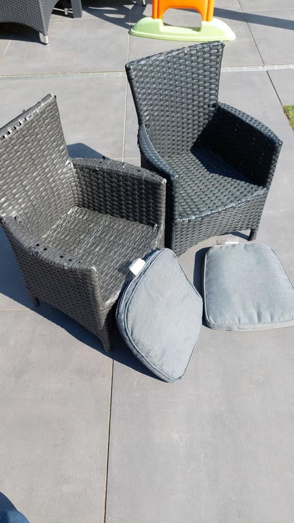 Kinder tuinstoelen Bois Le Duc met kussens, Ophalen, Gebruikt, Kunststof