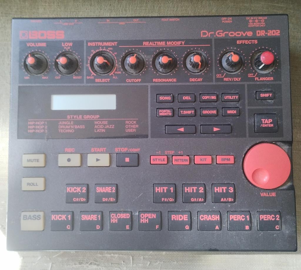 Boss Dr.Groove - DR-202, Muziek en Instrumenten, Drumcomputers, Ophalen of Verzenden, Gebruikt, Boss