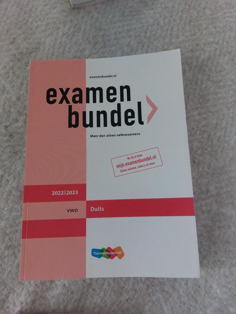 Examenbundel Duits vwo 2022/2023, Boeken, Ophalen of Verzenden, Alpha, Zo goed als nieuw