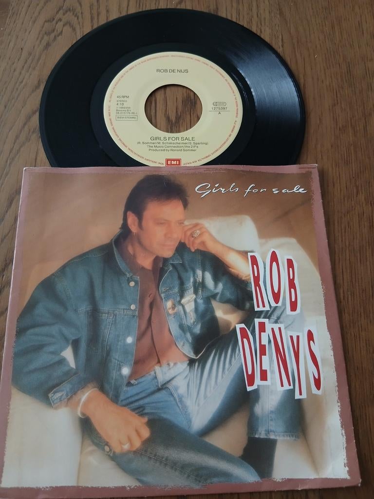 VINYL SINGLE   ROB DE NIJS  1990, Cd's en Dvd's, 1990 - 1999, Single, Ophalen of Verzenden, Zo goed als nieuw