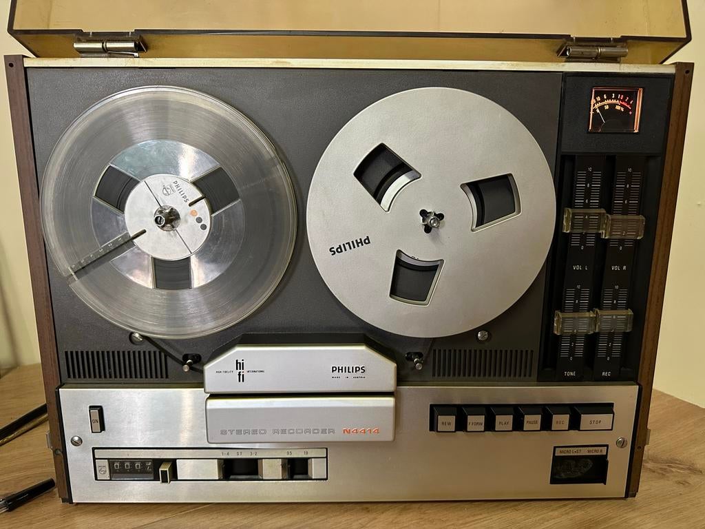 Philips N 4414 bandrecorder - Werkt, lage prijs, Audio, Tv en Foto, Bandrecorders, Ophalen, Bandrecorder