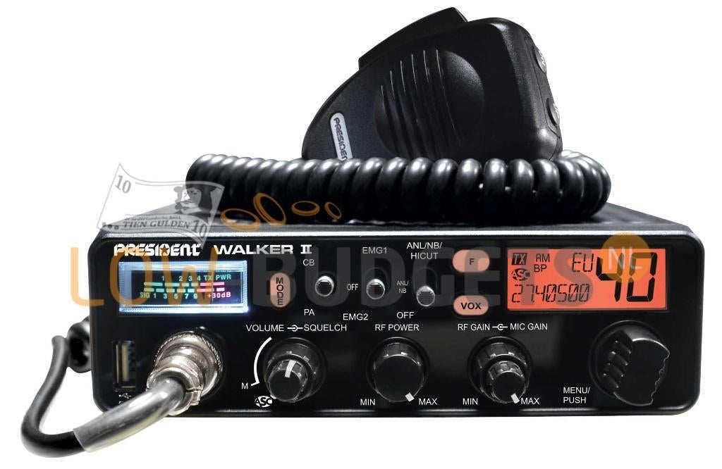 President Walker II ASC CB Radio met 7-kleuren Display, Verzenden