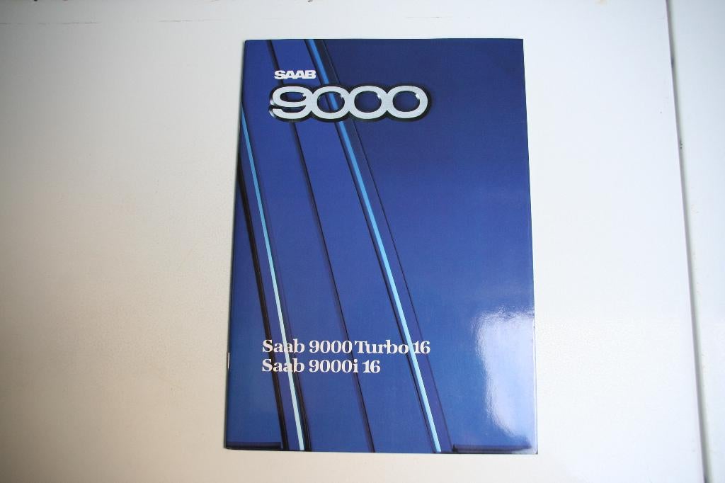 Folder Saab 9000i 16 / 9000 Turbo 16 (1987) (37), Boeken, Ophalen of Verzenden, Nieuw, Overige merken