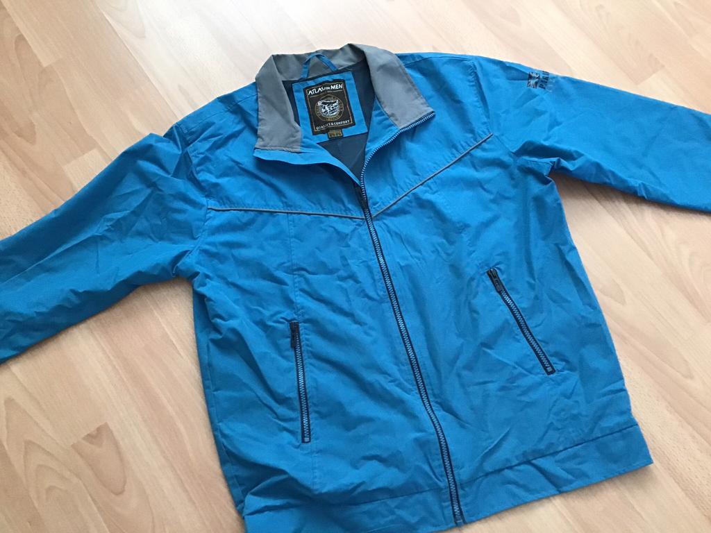 Heren Jas Atlas For Men., Kleding | Heren, Ophalen of Verzenden, Zo goed als nieuw, Maat 52/54 (L), Blauw