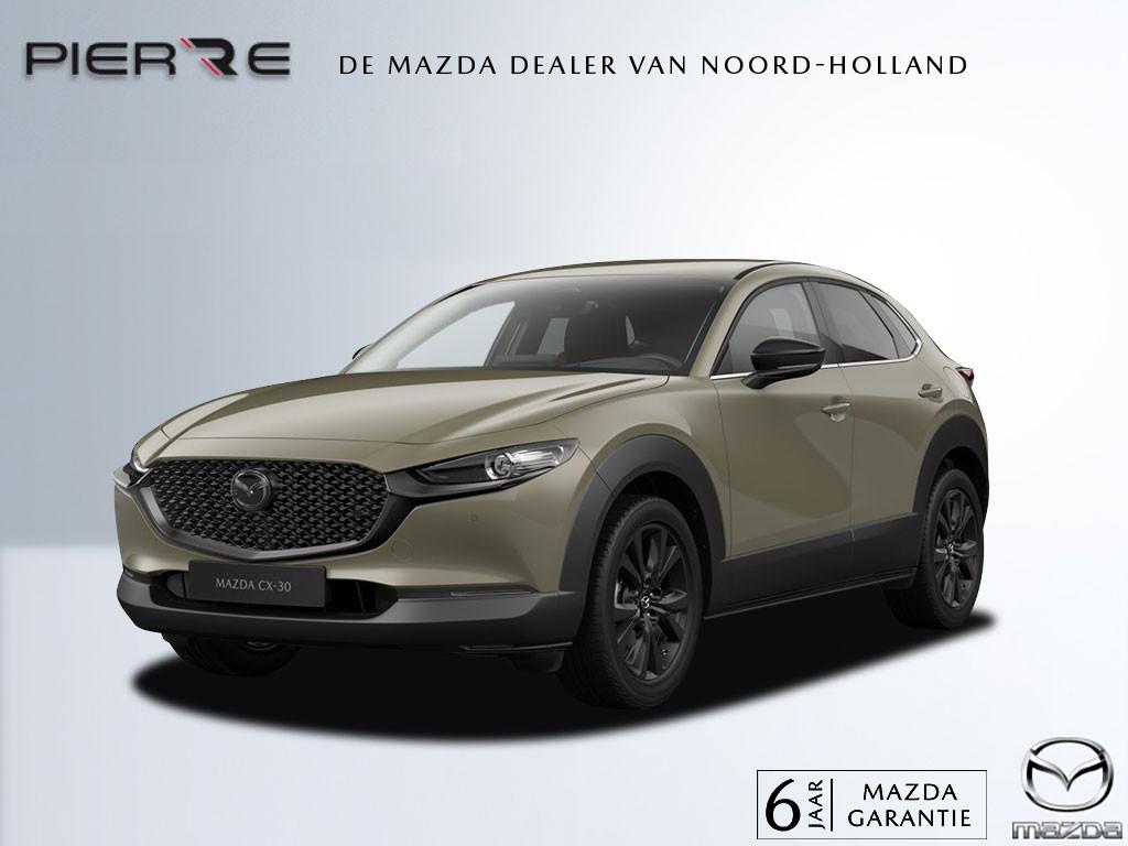 Mazda CX-30 2.5 e-SkyActiv-G M Hybrid AUTOMAAT Nagisa NAVI |, Auto's, Mazda, 15 km/l, Zwart, 4 cilinders, Overige brandstoffen