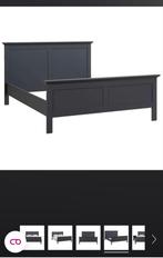 Tweepersoons bedframe, antraciet. Gratis ophalen Veenendaal, Ophalen, Gebruikt, Klassiek, Tweepersoons