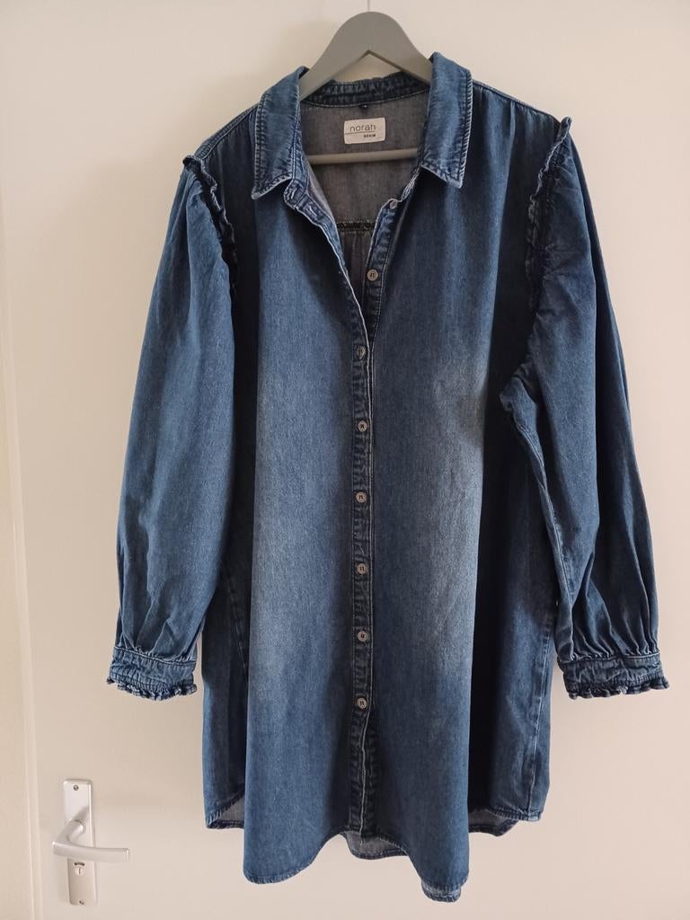 Norah spijkerblouse tuniek maat 48 Denim, Blauw, Maat 46/48 (XL) of groter, Ophalen of Verzenden, Zo goed als nieuw