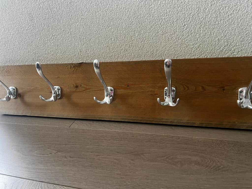 Kapstok steigerhout 150 cm, Ophalen, Nieuw, Hout, Wandkapstok