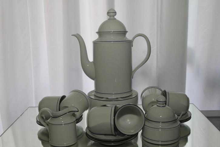 Compleet koffieservies Seltmann/Hema, Huis en Inrichting, Keuken | Servies, Zo goed als nieuw, Bord(en), Overige stijlen, Porselein