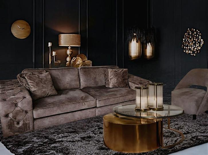 Eric kuster / hotel chique * lounge bank & lounge fauteuil *, Huis en Inrichting, Banken | Bankstellen, Ophalen