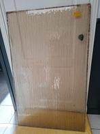 figuurglas bruin, Doe-het-zelf en Verbouw, Glas en Ramen, Ophalen, Gevelraam of Ruit, Gebruikt, 80 tot 120 cm