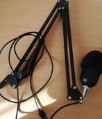 Microfoon met arm podcast USB, Ophalen of Verzenden, Zo goed als nieuw