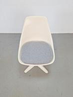 vintage Tulip dining glasvezel stoel Maurice Burke Arkana 60, Huis en Inrichting, Stoelen, Metaal, N, Wit, Vintage