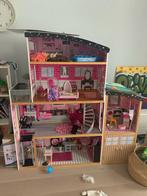 Mooi poppenhuis met meubels, Kinderen en Baby's, Speelgoed | Poppenhuizen, Ophalen, Gebruikt, Poppenhuis