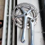 Campagnolo Record triple crankstel, Crankstel of Pedalen, Gebruikt, Racefiets, Ophalen of Verzenden