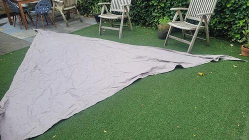 Schaduwdoek grijs 5 x 5 x 5 meter, Tuin en Terras, Schaduwdoeken, Zo goed als nieuw, Ophalen of Verzenden