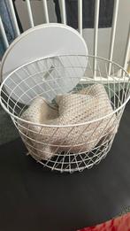 Ikea Kvitsbro opbergtafel Wit, Huis en Inrichting, Ophalen, Minder dan 45 cm, Metaal of Aluminium, Rond