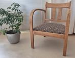 Vintage houten fauteuil–jaren '30 Art Deco/Amsterdamse sch., Antiek en Kunst, Antiek | Meubels | Stoelen en Banken, Ophalen