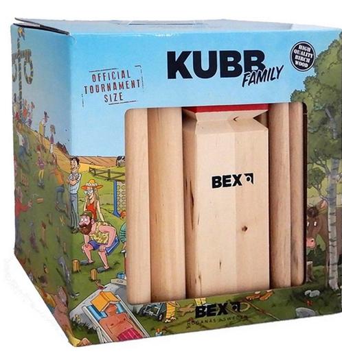 NIEUW! KUBB semi pro rode koning spel hout €27,99, Hobby en Vrije tijd, Gezelschapsspellen | Overige, Nieuw, Ophalen of Verzenden