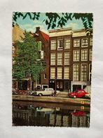 Amsterdam Anne Frank huis oude auto's aan de Prinsengracht, Verzamelen, Ophalen of Verzenden, 1960 tot 1980, Ongelopen, Noord-Holland
