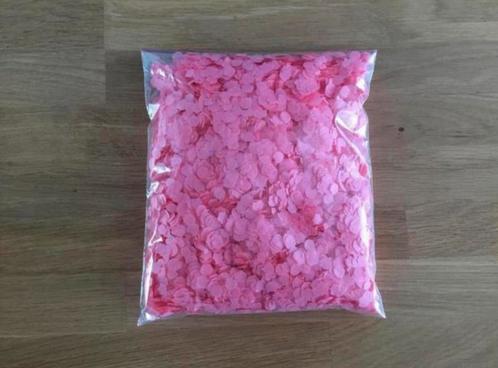 Zak confetti roze - 100 gram | geboorte - babyshower -reveal, Hobby en Vrije tijd, Feestartikelen, Nieuw, Versiering, Ophalen of Verzenden
