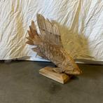 Houten koi karper - teakhout – bij TTM Wonen, Huis en Inrichting, TTM Wonen, Meubels – (Perzische) Tapijten en Woonaccessoires