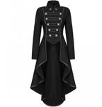 Zwarte victoriaanse dames jas (gothic steampunk renaissance), Historisch, Nieuw, Kleding, Verzenden