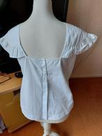 Wit katoenen top van ZARA MT m, Kleding | Dames, Tops, Maat 38/40 (M), Wit, Ophalen of Verzenden, Zo goed als nieuw