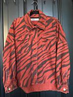 Zara denim jasje met kraag in zebraprint, Bruin, Zara, Ophalen of Verzenden, Maat 36 (S)