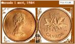 Canada 1 cent setje 1984 en 1966 Queen Elisabeth collectors, Setje, Ophalen of Verzenden, Noord-Amerika