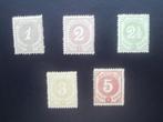 CURACAO 1889-1891; CIJFERSERIE, Verzenden, Postfris