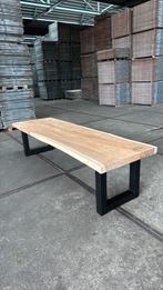 Boomstamtafel / eettafel Suar hout, 300cm, Huis en Inrichting, Tafels | Eettafels, Ophalen, 200 cm of meer, 50 tot 100 cm, Zo goed als nieuw
