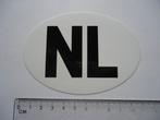 sticker oud NL NEDERLAND Auto motor scooter camper caravan, Ophalen of Verzenden, Zo goed als nieuw, Bedrijf of Vereniging