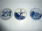 2 oude brocante delfts blauwe bordjes, Antiek en Kunst, Ophalen of Verzenden